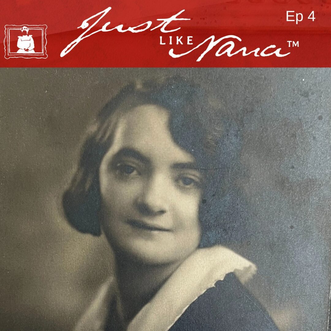 Vintage black-and-white portrait of young woman